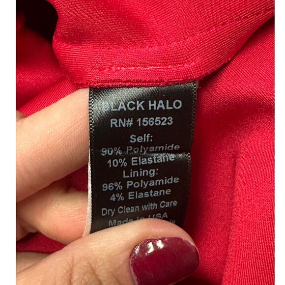 Black Halo Cadencia One-Shoulder Gown Pink Women’s Size 8 - Picture 8 of 10